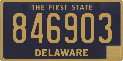 DE license plate 846903