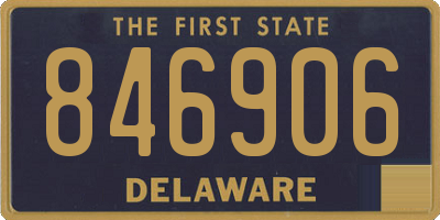 DE license plate 846906