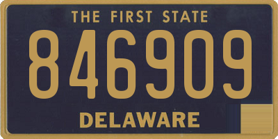 DE license plate 846909