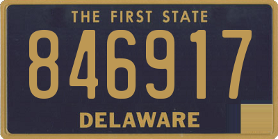 DE license plate 846917