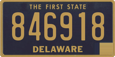 DE license plate 846918