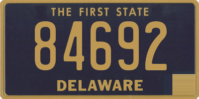 DE license plate 84692