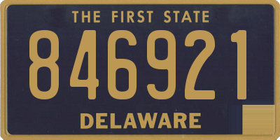 DE license plate 846921