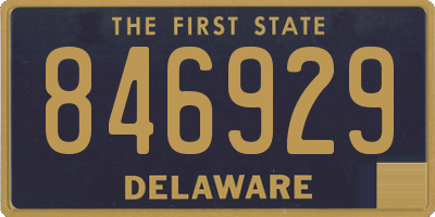 DE license plate 846929