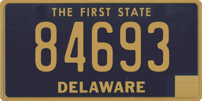 DE license plate 84693