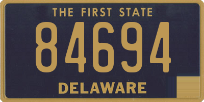 DE license plate 84694