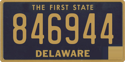 DE license plate 846944