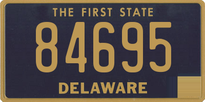 DE license plate 84695