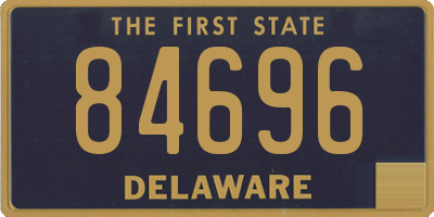 DE license plate 84696