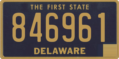 DE license plate 846961