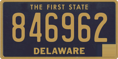 DE license plate 846962