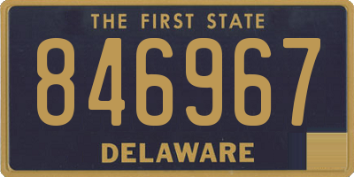 DE license plate 846967