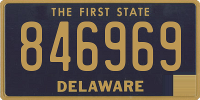 DE license plate 846969