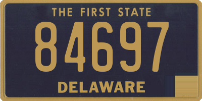 DE license plate 84697