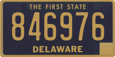 DE license plate 846976