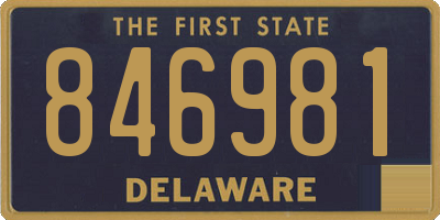 DE license plate 846981