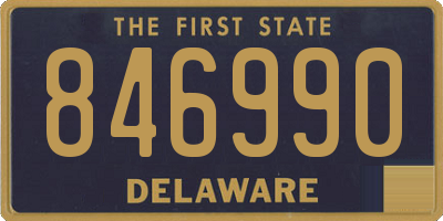 DE license plate 846990