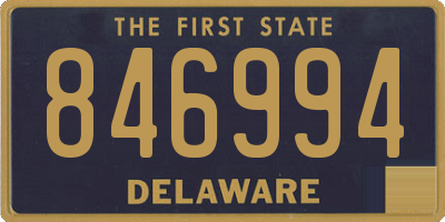DE license plate 846994