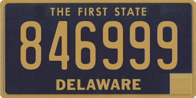 DE license plate 846999
