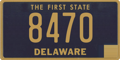 DE license plate 8470