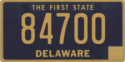 DE license plate 84700