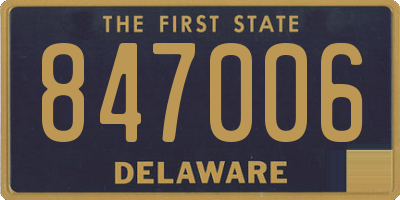 DE license plate 847006