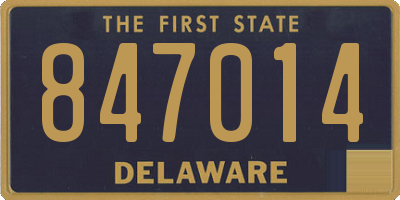 DE license plate 847014