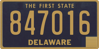 DE license plate 847016