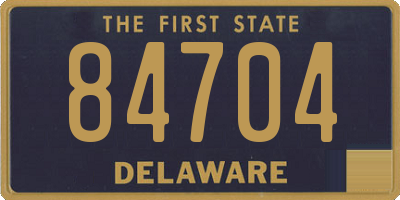 DE license plate 84704