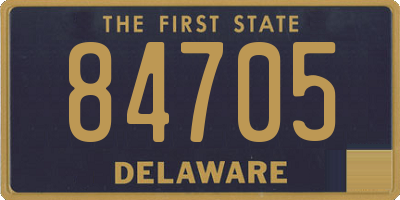 DE license plate 84705