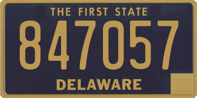DE license plate 847057