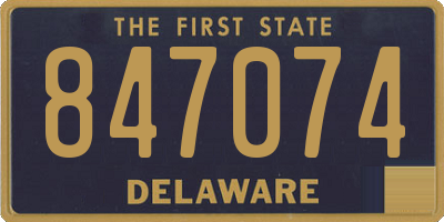 DE license plate 847074