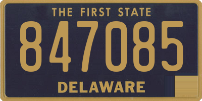 DE license plate 847085