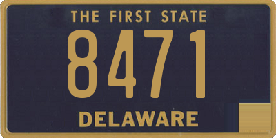 DE license plate 8471