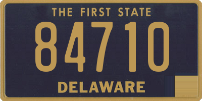 DE license plate 84710