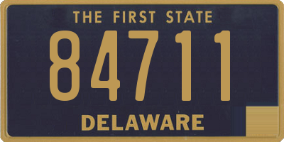 DE license plate 84711