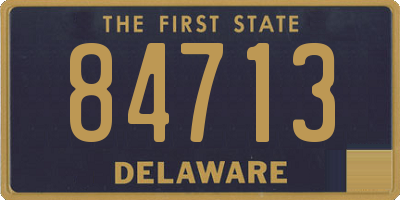 DE license plate 84713