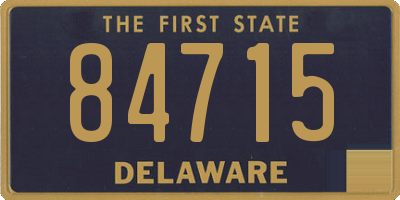 DE license plate 84715
