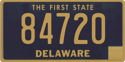 DE license plate 84720