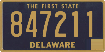 DE license plate 847211