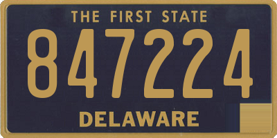 DE license plate 847224