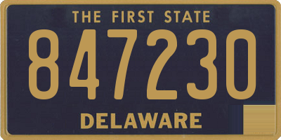 DE license plate 847230