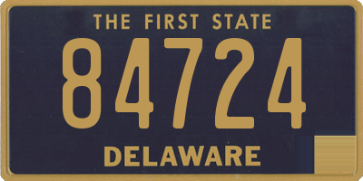 DE license plate 84724