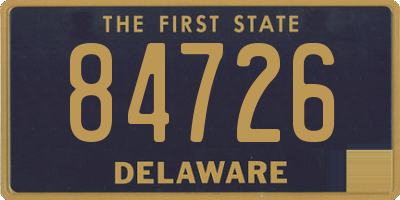 DE license plate 84726