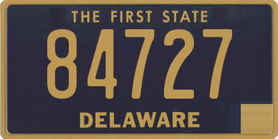 DE license plate 84727