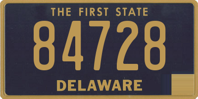 DE license plate 84728