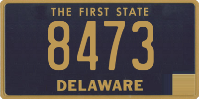 DE license plate 8473