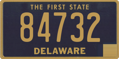 DE license plate 84732