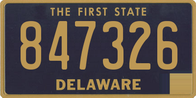 DE license plate 847326