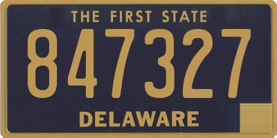 DE license plate 847327
